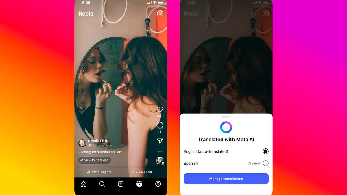 Meta leva traduções por IA a vídeos do Facebook e Instagram e rompe barreiras de idioma - Imagem do artigo