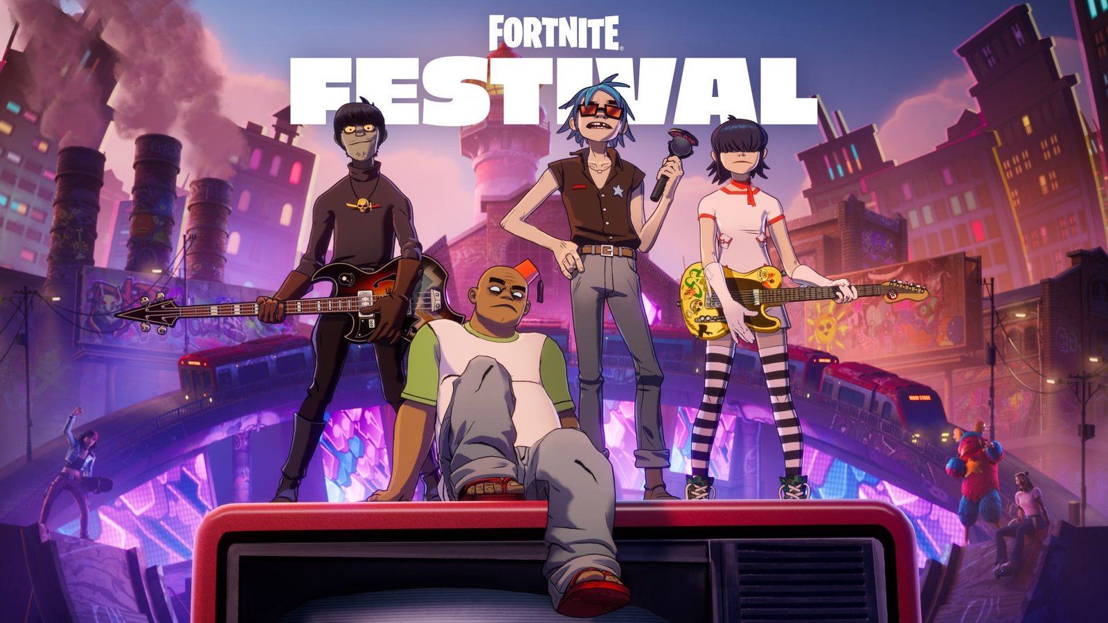 Gorillaz desembarcam no Fortnite e lideram a Temporada 10 do Festival - Imagem do artigo