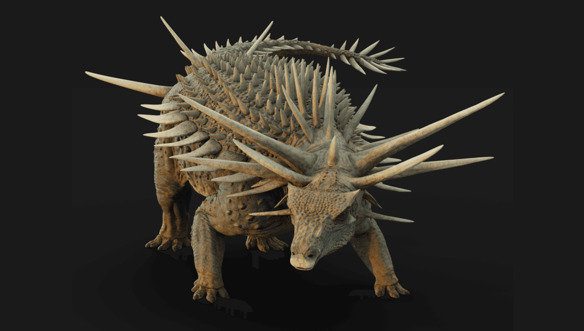Fóssil revela dinossauro com espinhos de 1 m e desafia teoria sobre evolução dos ankilosaurídeos - Imagem do artigo