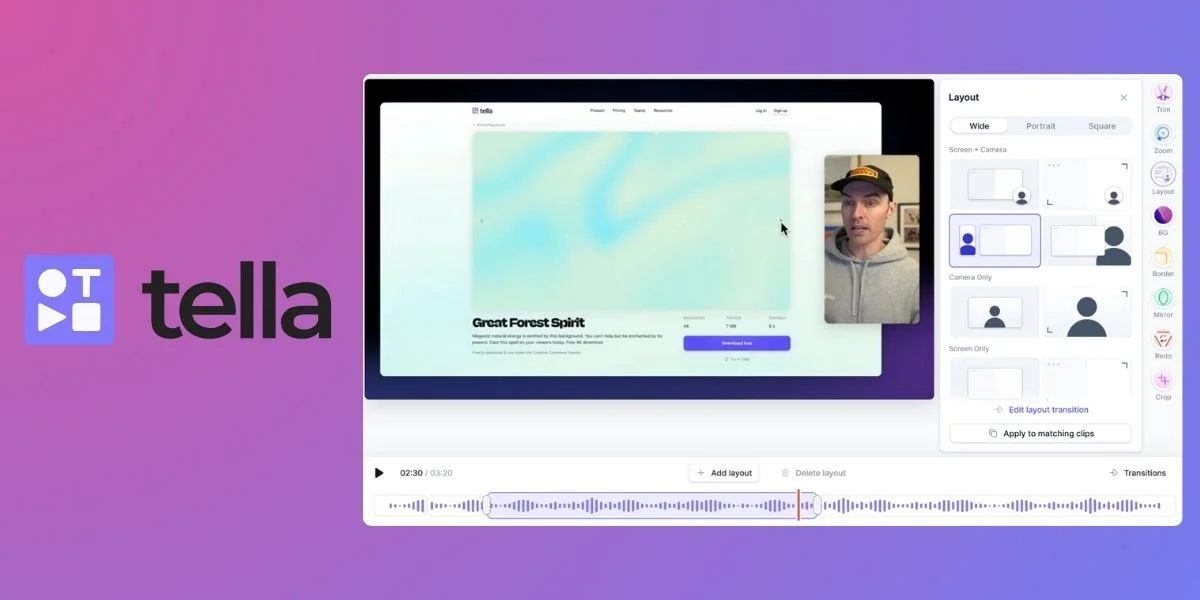 Tella AI integra gravação e edição automática para acelerar produção de vídeos - Imagem do artigo