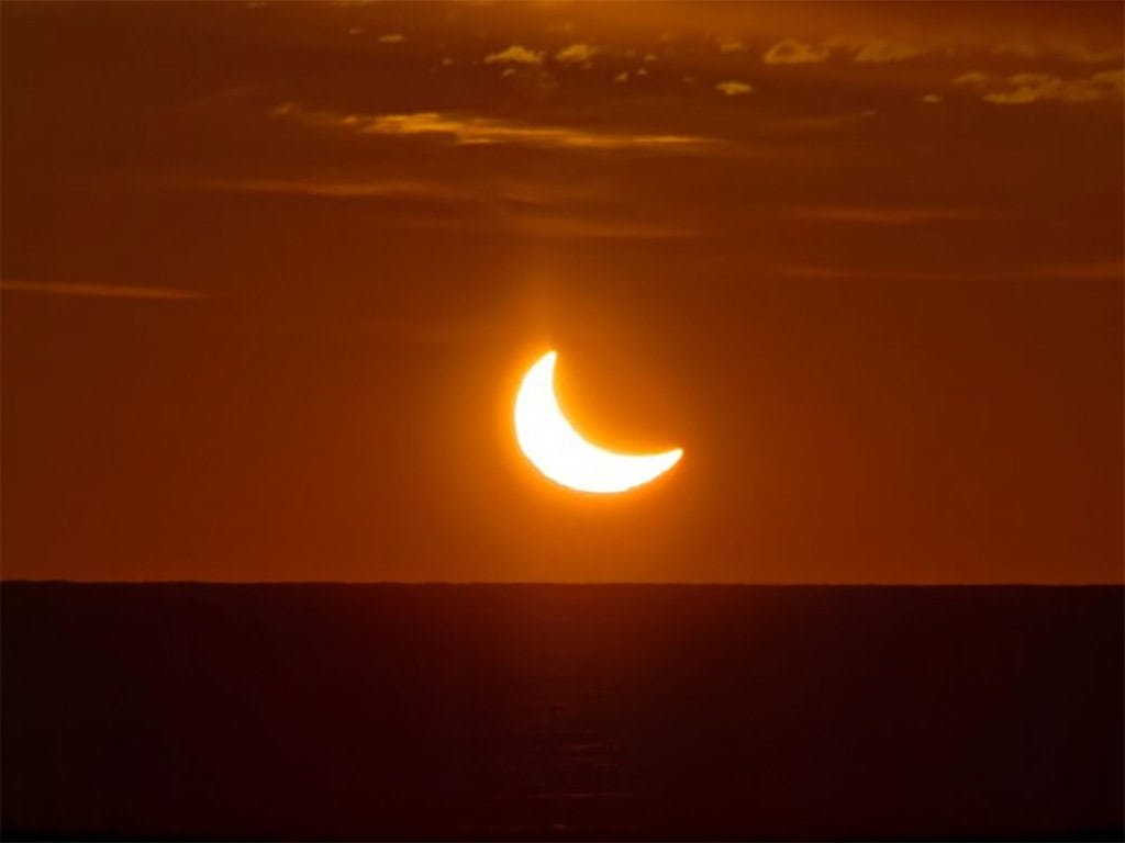 Eclipse solar parcial de domingo terá transmissão ao vivo e atinge até 80% de cobertura no Hemisfério Sul - Imagem do artigo