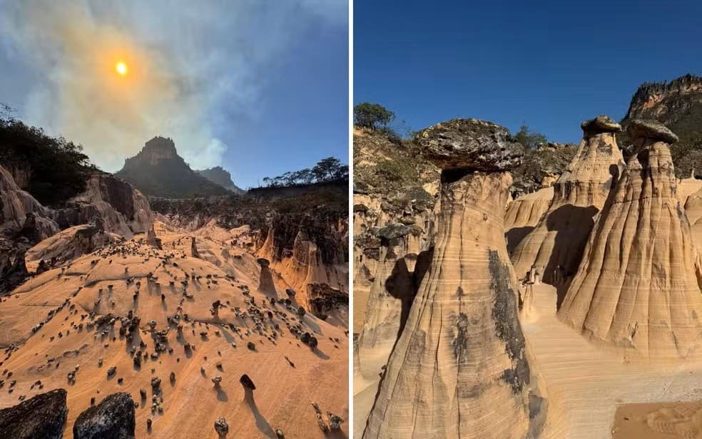 Formações raras de “chaminés de fada” surpreendem pesquisadores em Goiás - Imagem do artigo