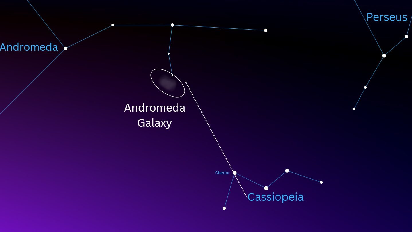 Outubro oferece condições ideais para observar a galáxia de Andrômeda a olho nu - Imagem do artigo original