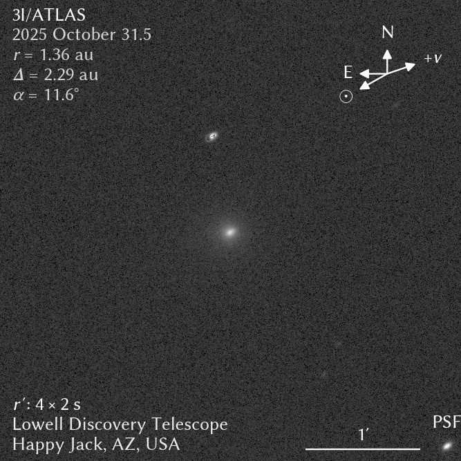 Cometa interestelar 3I/ATLAS reaparece e já pode ser visto com pequenos telescópios - Imagem do artigo