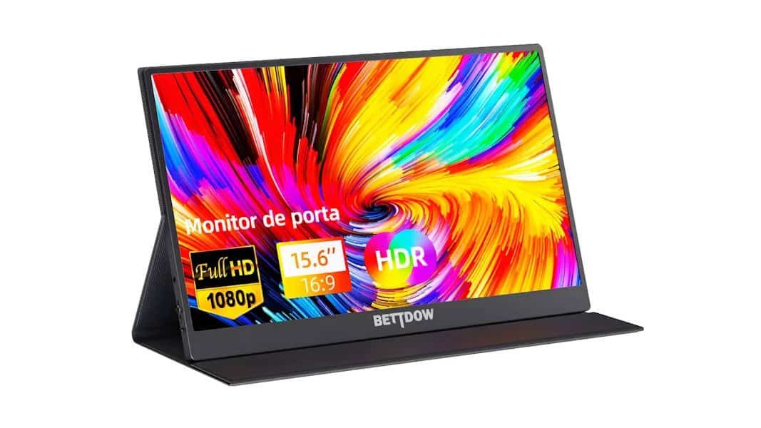 Monitor portátil de 15,6” da Bettdow cai para R$ 495 e amplia espaço de trabalho - Imagem do artigo