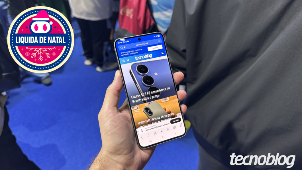 Galaxy S25 FE cai para R$ 2.599 e vira o melhor custo-benefício do Natal - Imagem do artigo