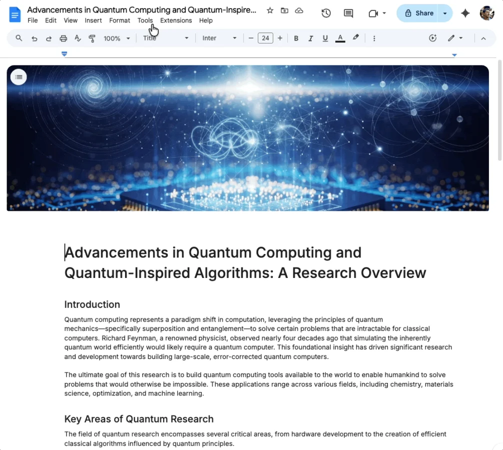 Google Docs ganha resumos em áudio: descubra por que a novidade pode turbinar sua produtividade - Imagem do artigo original