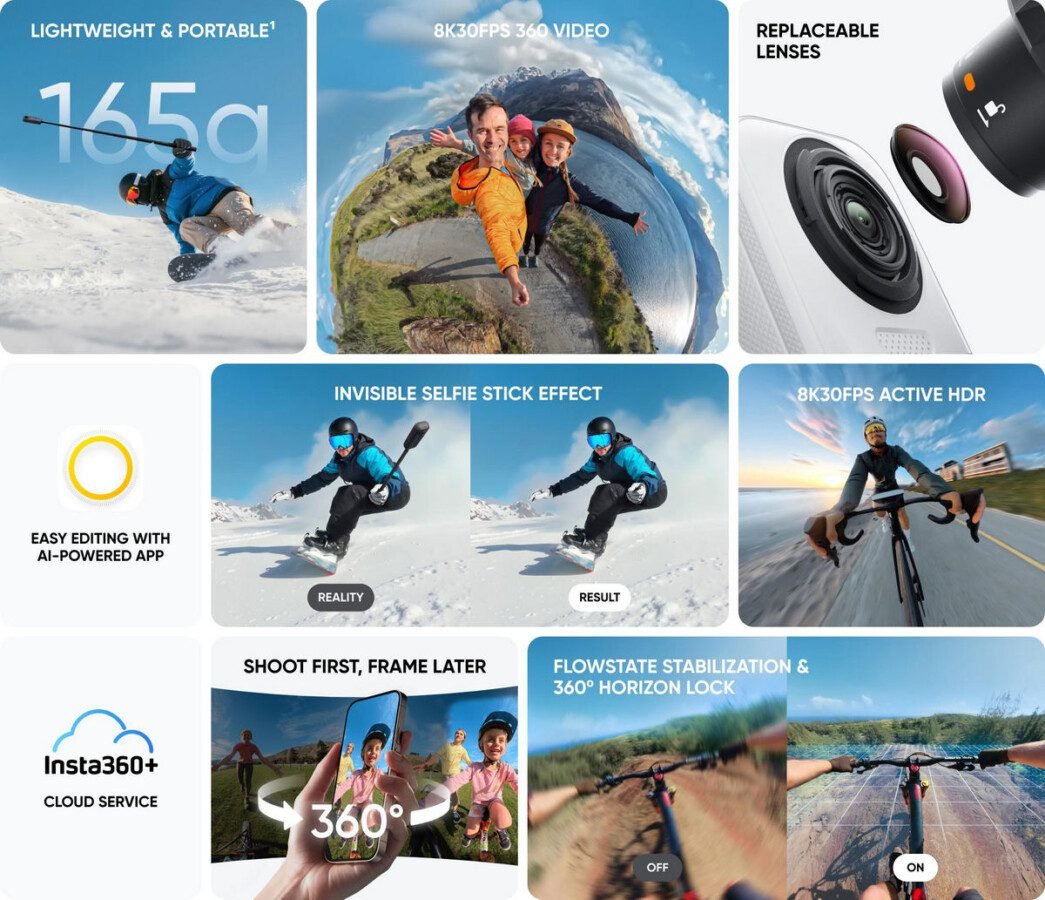 Insta360 X4 Air: teste revela câmera 360° leve, 8K e preço competitivo - Imagem do artigo original