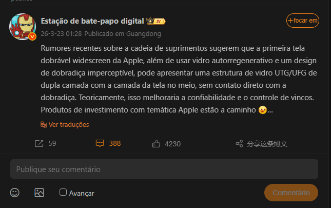 Apple mira alto: iPhone dobrável promete tela sem vinco e vidro duplo ultra-resistente - Imagem do artigo original