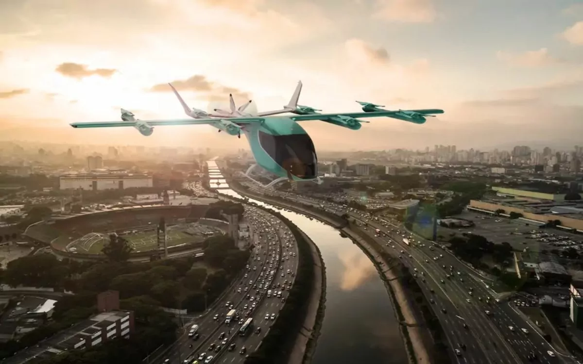 Embraer revela eVTOL de 5 lugares que promete revolucionar o transporte urbano - Imagem do artigo original