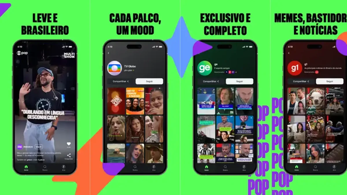 GloboPop chega ao iOS e desafia TikTok com vídeos curtos 100% Globo - Imagem do artigo original