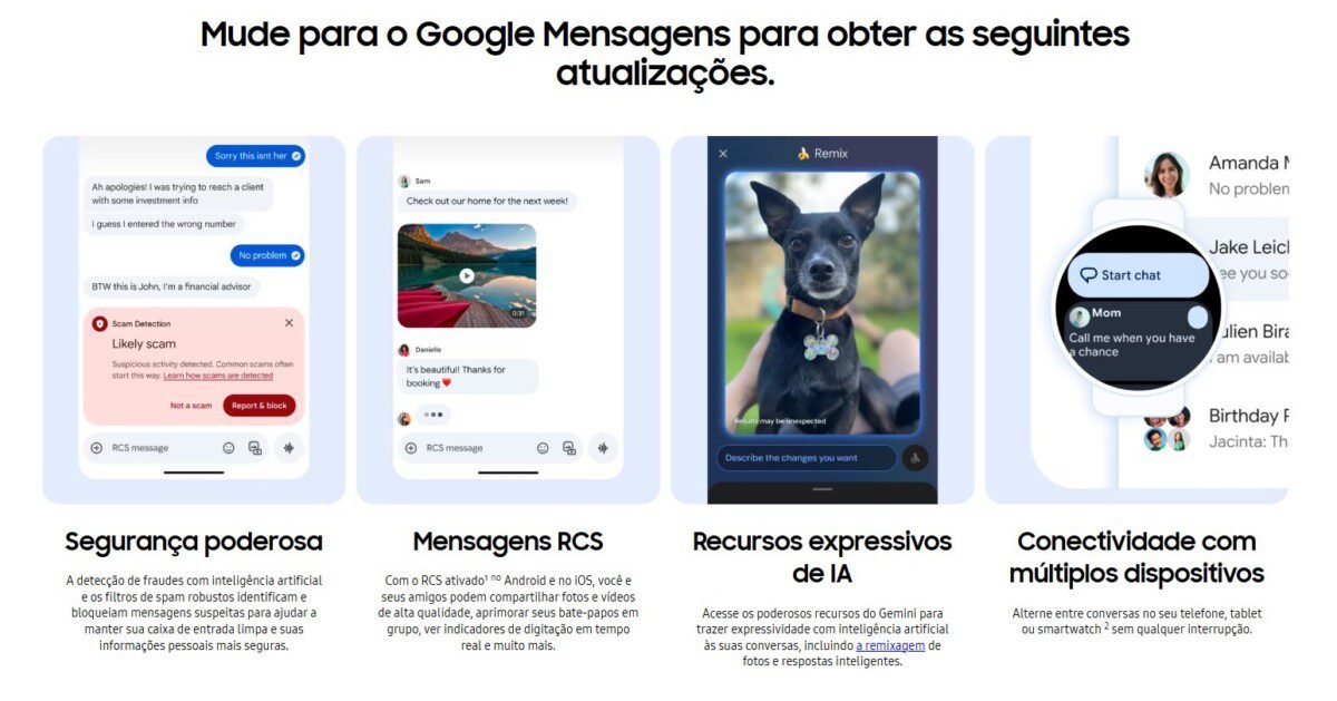 Samsung aposenta Messages e adota Google Messages: entenda todas as mudanças no seu Galaxy - Imagem do artigo original