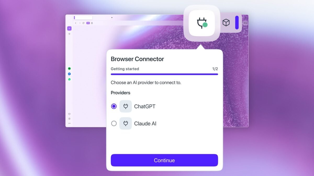 Opera ativa Browser Connector e leva ChatGPT e Claude para dentro das abas em tempo real - Imagem do artigo original