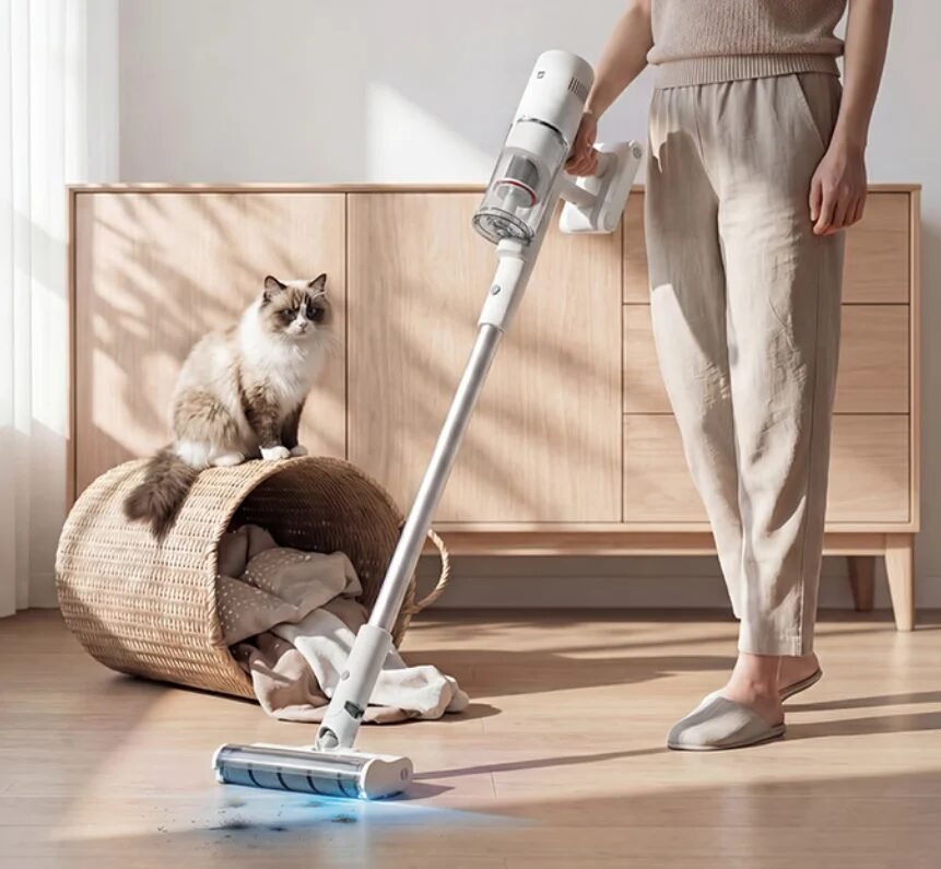 Mijia Wireless Vacuum Cleaner 4 impressiona com luz azul e sucção de 25 kPa - Imagem do artigo original