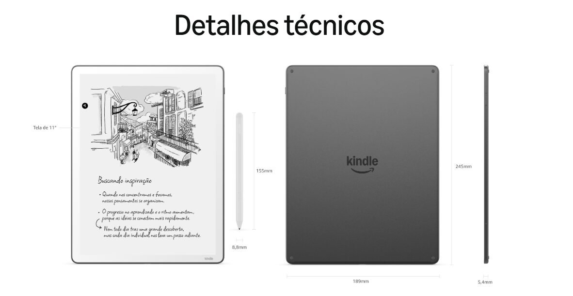 Kindle Scribe chega ao Brasil com tela de 11’’ e IA para anotações: vale a pena? - Imagem do artigo original