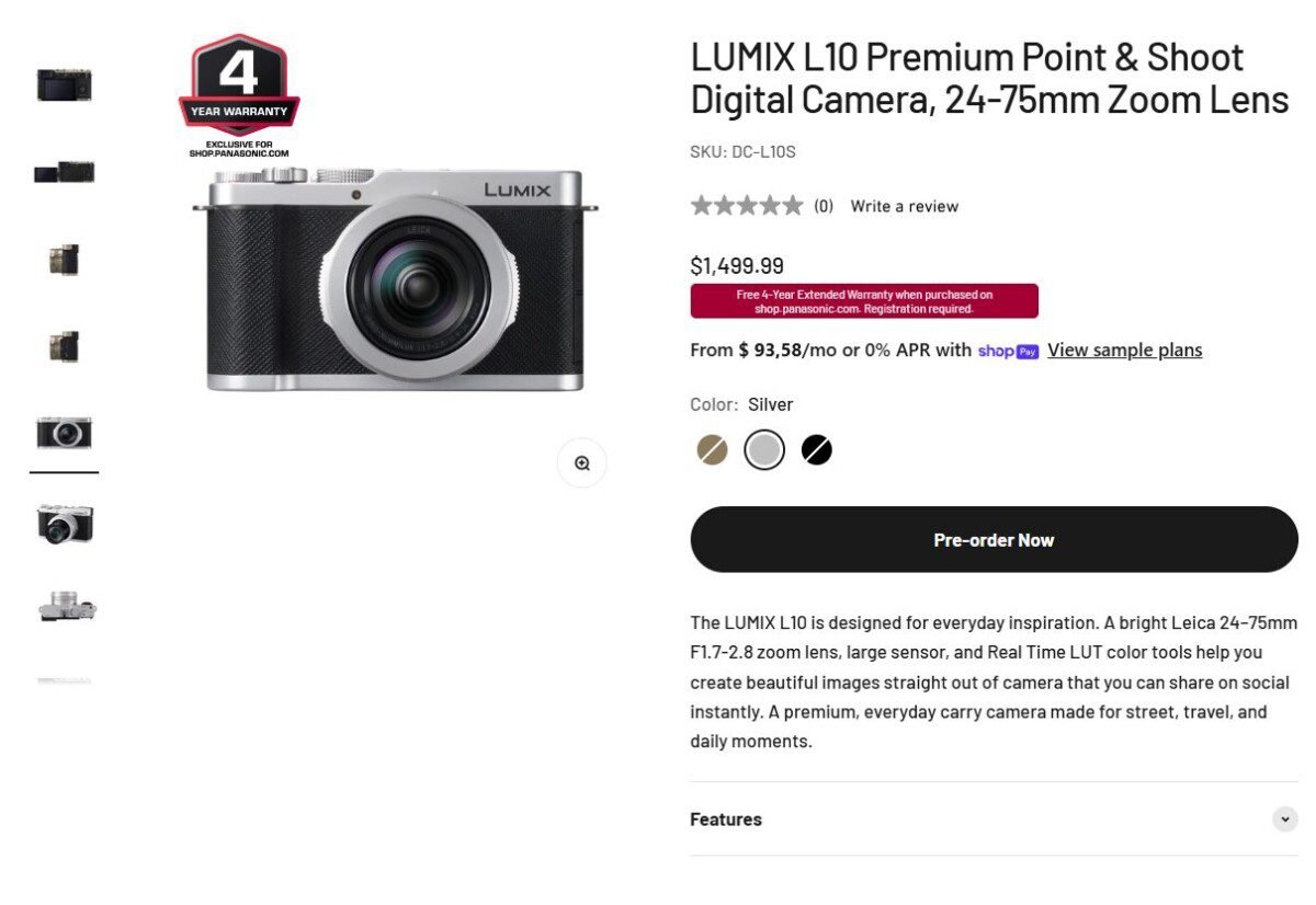 Panasonic LUMIX L10: nova compacta com lente Leica e IA redefine a fotografia de rua - Imagem do artigo original