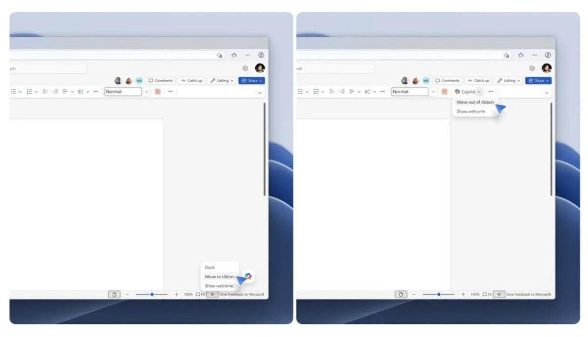 Microsoft recua e deixa você esconder o botão flutuante do Copilot no Office - Imagem do artigo original