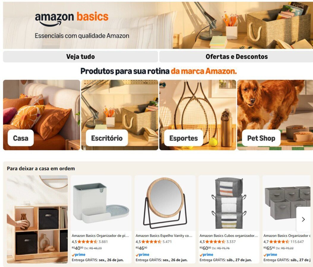 Amazon Basics chega ao Brasil: vale a pena migrar para a marca própria da gigante? - Imagem do artigo original