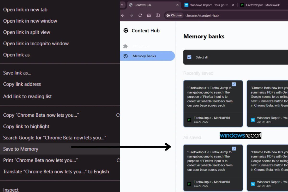 Chrome testa Save to Memory que guarda trechos de páginas sem extensões - Imagem do artigo original